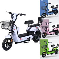 Bicicleta Eléctrica Urbana Resistente, Motor sin Escobillas de 6 Velocidades, 350W 48V, Batería Ligera de Plomo-Ácido, Funciones Electrónicas Inteligentes, para Adultos