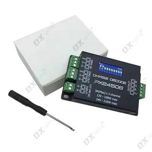 Px24506 trình điều khiển giải mã DMX512 12-24V <span class=keywords><strong>LED</strong></span> <span class=keywords><strong>Strip</strong></span> ánh sáng mô-đun Băng 9A DMX 512 DC12V 24V khuếch đại điều khiển cho <span class=keywords><strong>RGB</strong></span> <span class=keywords><strong>LED</strong></span> <span class=keywords><strong>Strip</strong></span> - Product Image 6