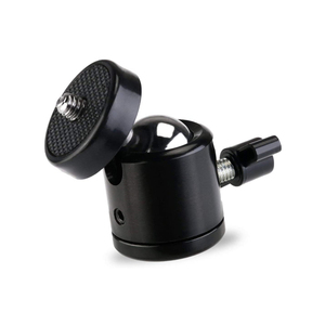 Testa a Sfera Mini Girevole a 360 Gradi con Vite da 1/4" per Montaggio su Treppiede, per Fotocamera, Videocamera, Luce LED, in ABS+Alluminio, 78g - Product Image 2