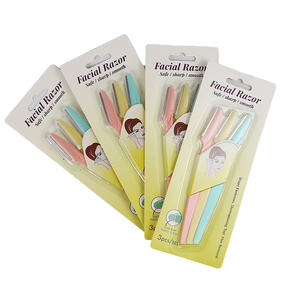 Rasoir Dermaplaning OEM pour Femme à Lame Unique en Acier Inoxydable, Outil de Maquillage, Tondeuse Faciale et Sourcilière à Pointe Inclinée pour Épilation Sûre - Product Image 1