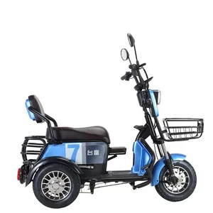 500-800w customizable carbon steel three wheellong battery life adult electric tricycle car