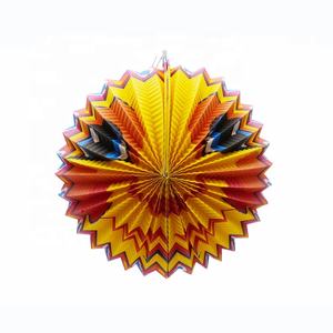 Lanternes en <span class=keywords><strong>papier</strong></span> accordéon rondes EASTTERN de 24 cm avec découpe et impression pour décorations de festivals et de fêtes - Product Image 5