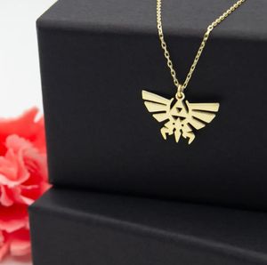 Collar Legend of Zelda Chapado en Oro de 18K de Alta Calidad, Dije Trifuerza de Acero Inoxidable 316L, Joyería Resistente al Deslustre, Regalo para Gamers y Cosplay - Product Image 3