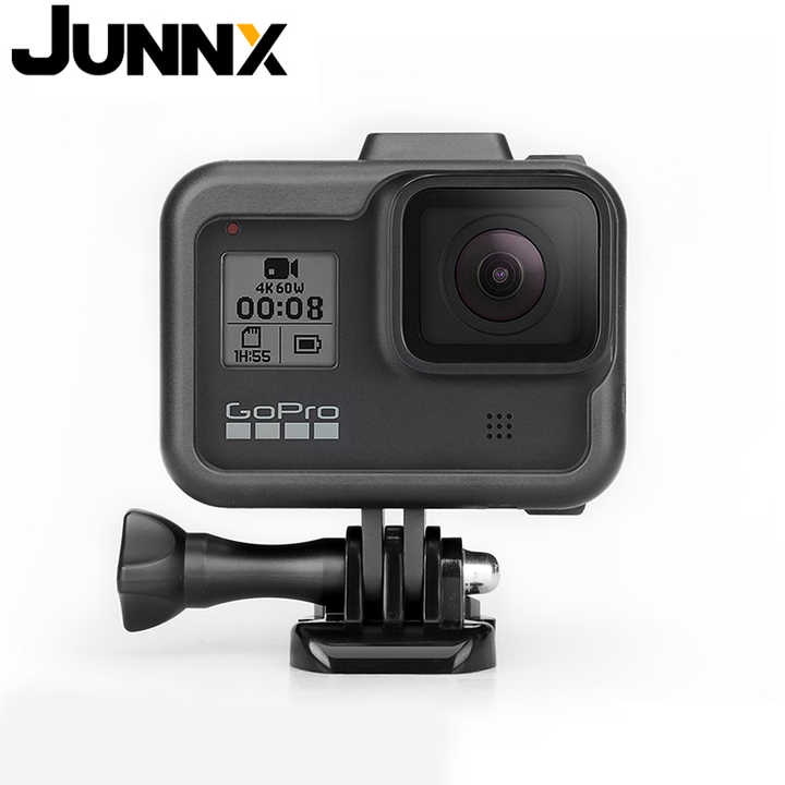 JUNNX Aluminium Alloy Go Pro 8 Camera Frame Shell Black Protective  