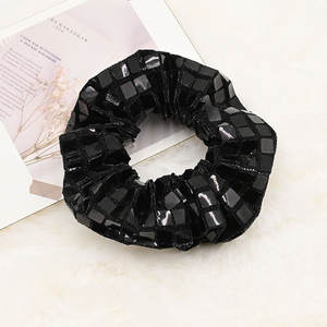 Резинки для волос Syh1510: роскошные, большие, с геометрическим узором, унисекс, ретро, для вечеринок, блестящие, квадратные, с пайетками - Product Image 2
