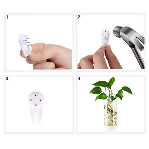 Hand geblasenes Wandbehang rundes Glasrohr Vase Pflanzer Pflanzen <span class=keywords><strong>terrarium</strong></span> für Haupt dekoration - Product Image 6