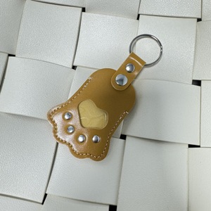 Pet hair bag <b>keychain</b>, Japanese style pet hair storage <b>leather</b> cover, cat and dog hair protective cover pendant - Product Image 4