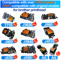 Tête d'impression jet d'encre piézoélectrique de haute qualité 420 buses pour Brother MFC J460 J480 J485 J680 J880 J885, tête d'impression pour rapports et factures