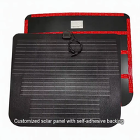 Panneau solaire flexible personnalisé 90W pour capot de voiture, module PV ETFE 18V flexible avec support auto-adhésif pour la charge de batterie 12V