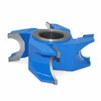 Fraise à profil convexo-concave demi-rond à 4 dents en carbure monobloc pour machine à profiler le bois