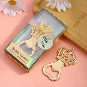 <b>Crown</b> Bottle Opener Zinc Alloy Metal Beer Opener Party Gift Durable Gold <b>Silver</b> Color - Product Image 1