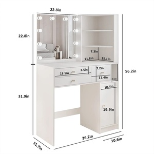 Tocador de <span class=keywords><strong>mesa</strong></span> de <span class=keywords><strong>uñas</strong></span> moderno Americano europeo <span class=keywords><strong>para</strong></span> <span class=keywords><strong>Amazon</strong></span> Hot Panel muebles espejo nueva belleza <span class=keywords><strong>para</strong></span> sala de estar fábrica al por mayor - Product Image 5