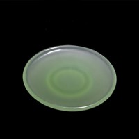 Sous-verre en verre Lotus Jade, écologique et de haute qualité, anti-brûlure, pour la cérémonie du thé Kung Fu
