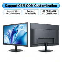 Vente en gros d'usine - Moniteur d'ordinateur de bureau FHD 75Hz de 15'', 17'', 18,5'', 19'', 19,5'', 21,5'', 23,6'' - Prise en charge de la personnalisation OEM ODM