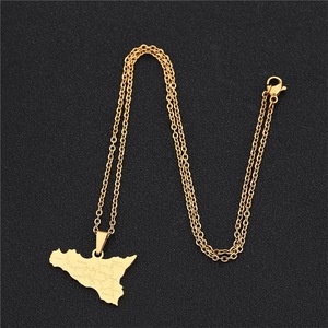 Collares con Colgante <span class=keywords><strong>de</strong></span> <span class=keywords><strong>Mapa</strong></span> <span class=keywords><strong>de</strong></span> <span class=keywords><strong>Sicilia</strong></span> y Nombres <span class=keywords><strong>de</strong></span> Ciudades, <span class=keywords><strong>de</strong></span> Acero Inoxidable, para Hombre y Mujer, Joyería Italiana <span class=keywords><strong>de</strong></span> <span class=keywords><strong>Sicilia</strong></span>, Regalo, Venta al Por Mayor - Product Image 5