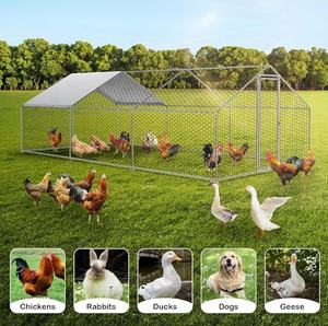Pollaio Esterno in Acciaio Zincato di Alta Qualità, Facile da Montare e Durevole, con Recinto - Product Image 3