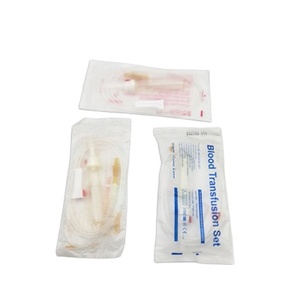 सुई एकल कक्ष के साथ थोक उच्च गुणवत्ता वाले pvc रक्त आधान सेट - Product Image 1