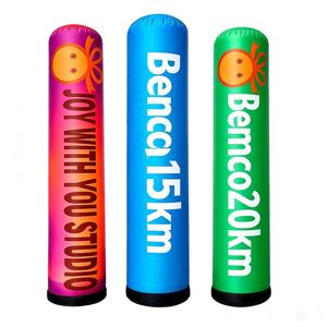 Colonne publicitaire gonflable LED portable de marque, tube gonflable imprimé sur mesure avec souffleur pour exposition extérieure - Product Image 1