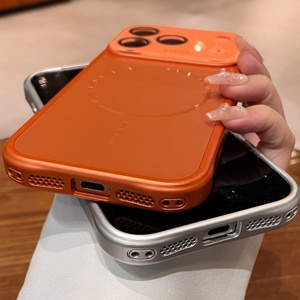 Fundas Magnéticas para Teléfono Móvil con Panel Trasero Mate AG de Moda para iPhone 17 12 13 14 15 16 Pro Max con Cubierta Protectora de Lente HD - Product Image 5