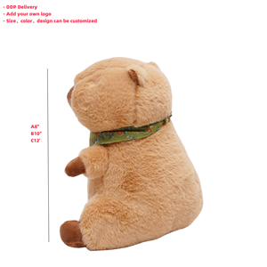ตุ๊กตาคาปิบาร่านุ่มนิ่ม รูปแบบจำลองคาปิบารา มีหัวใจ ของเล่นอนิเมะสำหรับเด็ก ของขวัญวันวาเลนไทน์สำหรับเด็ก ตุ๊กตาสั่งทำพิเศษ - Product Image 4