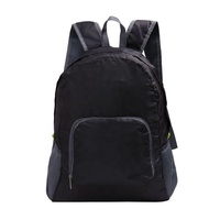 Sac à dos pliable ultraléger de voyage en plein air promotionnel pas cher en polyester imperméable en stock