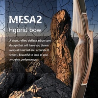 Tir à l'arc traditionnel en bois de bambou hybride mesa-2, 25 #, jeu d'arc et de flèche pour la chasse