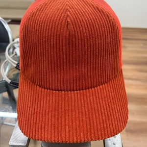 Personnalisable 3D Relief Broderie Logo Casquette de Baseball Réglable Velours Côtelé 5 Panneau SnapBack Deux Tons Couleur À La Mode Maille Toile - Product Image 6