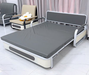 Compact 1.58m Width Customizable Folding <strong>Sofa</strong> <strong>Bed</strong> - Small Apartment and <strong>Office</strong> Space Saver Double <strong>Bed</strong> - Product Image 3