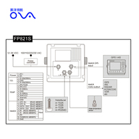 Sondeur LCD 1 kW avec transducteur de coque traversant Fournitures marines Détecteur de poissons