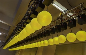 Rgb trộn nâng 3D Trần hiển thị nâng bóng màu sân khấu đám cưới DMX tời đầy màu sắc LED Hệ thống đèn động - Product Image 5