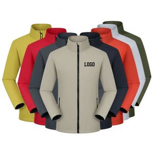 Factory Support Custom Winter Windproof Fleece <b>Zip</b> <b>up</b> <b>Jacket</b> Sports Outdoor Warm Unisex Women Men Windbreaker <b>Jacket</b> - Product Image 5