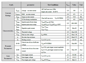 Module Thyristor SCR haute puissance MTK300A de type capsule Techele pour contrôle de puissance industriel - Product Image 3