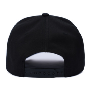 TCAP Custom 5 Panel Flat Embroidery <b>Black</b> Cotton Fishing Youth <b>Baseball</b> <b>Cap</b> - Product Image 5