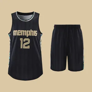 Unique Design Basketball Custom Uniform Men Memphis Number 12 Basketball Uniform