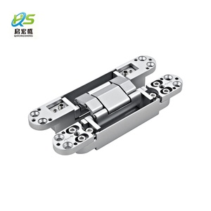 Bisagra Oculta de Alta Resistencia 3D de 80 kg, 28x177 mm, Aleación de Zinc y Aluminio, Ajustable para Puertas de Madera, Apertura de 180 Grados - Product Image 1