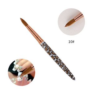 Pinceau à ongles en poils de Kolinsky Sable, rond, tailles 10-20, avec couvercle, pour la manucure, la décoration des ongles - Product Image 6