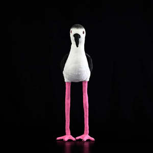 Peluche réaliste d'<span class=keywords><strong>oiseau</strong></span> à ailes noires, jouet en peluche doux pour enfants et amoureux des oiseaux - Product Image 2