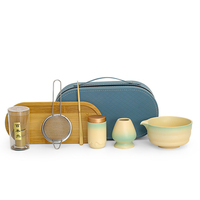 8 pièces – Accessoires de voyage personnalisés pour matcha en gros : fouet et bol en céramique pour outils à thé