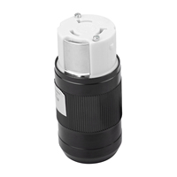 Conector de Alimentación NEMA SS2-50R de 50 Amperios, Cubierta para Cable de Alimentación de RV, Enchufe con Bloqueo Giratorio