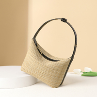 Sac à main en paille pour femme, design de niche, élégant à la française, nouvelle mode, sac à déjeuner, sac à bandoulière, sac de plage pour les vacances