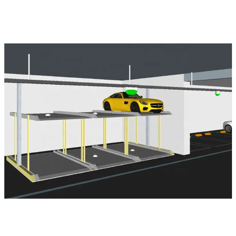 複数階の屋内リフト垂直水平駐車システム用の地上超音波センサー駐車ガイダンスシステム