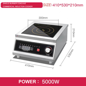Máquina de acero inoxidable de 220V y 5KW, cocina de inducción eléctrica comercial, cocinas para restaurantes, industria, hoteles con alto clic - Product Image 5