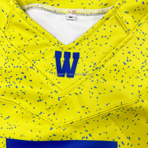 Maillot de football américain personnalisé pour adulte, respirant, grande taille, motif camouflage, séchage rapide, manches courtes, polyester/spandex - Product Image 3