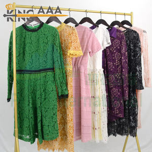 Kingaaa superventas vestido de malla de cristal Rhinestone Megan venta al por mayor usado señoras vestido pacas mujer ropa usada de <span class=keywords><strong>segunda</strong></span> <span class=keywords><strong>mano</strong></span> - Product Image 4