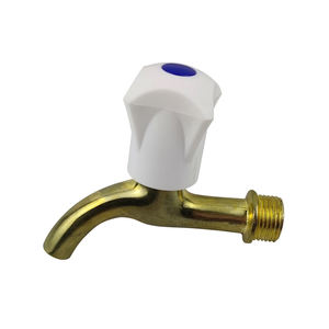 Style russe 1/2 \ "robinets de robinet de buse d'eau en alliage de Zinc nickelé ménage connexion rapide robinet d'eau boule OEM - Product Image 1
