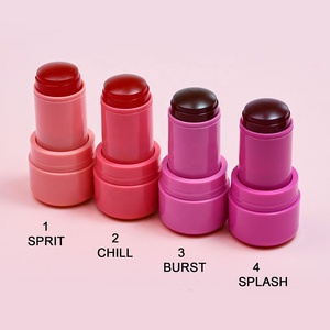 Stick de blush gelée double usage 6,8g, illuminateur minéral pour le teint et les lèvres, naturel, waterproof, effet soyeux, pour un visage lumineux - Product Image 5
