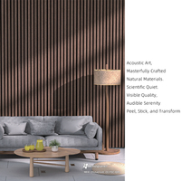 Panneau acoustique moderne en bois Seninpanel avec design mural à lattes pour la réduction du bruit dans les hôtels et les applications de décoration intérieure