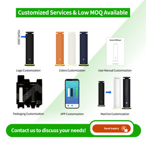 เครื่องกระจายกลิ่นหอมแบบพกพาสำหรับโรงแรมและใช้ในบ้าน ดีไซน์หุ้มผ้า พร้อมไฟ LED ชาร์จได้ และเครื่องพ่นน้ำมันหอมระเหยแบบไม่ใช้น้ำ - Product Image 5