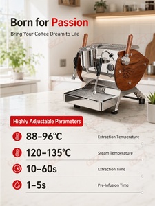 Machine à café expresso semi-automatique en acier inoxydable pour café, tête de brassage saturée de 58 mm, connexion par tuyau en cuivre - Product Image 4