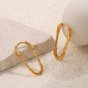 Fashion <b>Clip</b>-on Earrings Gold Plated Zinc Alloy Star Irregular Shape Women's Gift Jewelry - Product Image 3